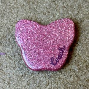 Coach Butterfly Leather Pink Compact Mirror